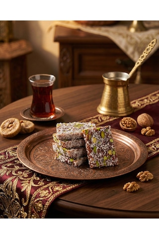 500 Gr Fıstıklı/ 500 Gr Cevizli Cezerye