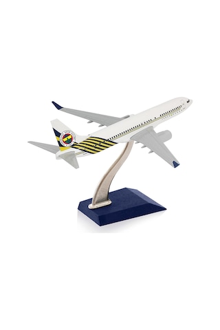 Zekupp Boeing 737-800 1/250 Ölçek Fenerbahçe Lisanslı Beyaz Tasarım Maket Uçak