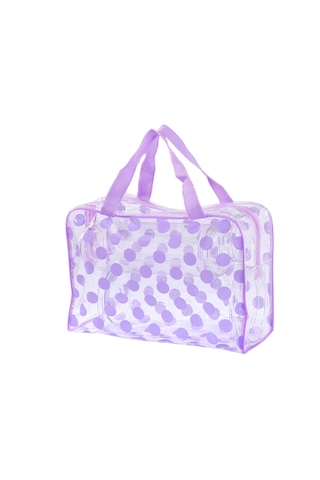 Springsun Seffaf Pvc Su Geçirmez Seyahat Organizer - Cilt Bakımı Ve Kozmetikler İçin Taşınabilir, Toz Koruyucu Depolama Çantası Pembe