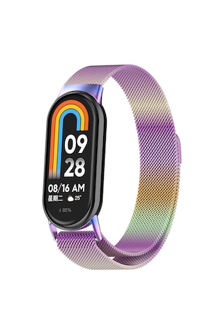 Xiaomi Smart Band 8 Zore Krd-01 Metal Kordon-colorful