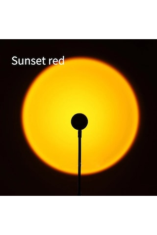 Taşınabilir Usb Sunset Lamba: Ev Ve Araba İçin Ambiyans Işığı Çok Renkli