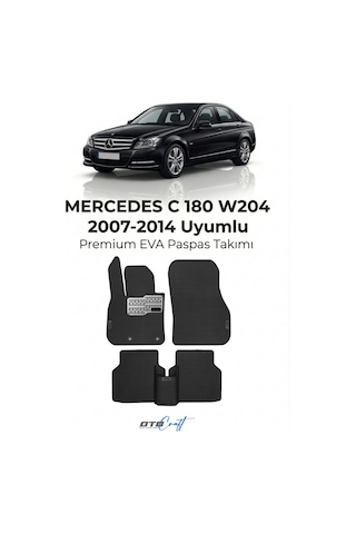 OtoCraft Mercedes C 180 W204 2007-2014 Araca Özel 3d Havuzlu Eva Paspas Tam Set 5 Parça