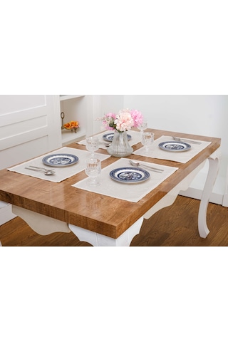 Finezza Ayda Jakar Polyester Kumaş Bej Amerikan Servis 34 x 46 cm Bej 4 Ad.-1388 Bej