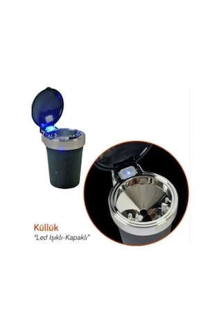 Carub Küllük Balck Jett Ledli Kapaklı