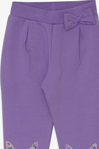 Breeze Kız Bebek Tayt Pantolon Tavşan Nakışlı Eflatun (9 Ay-3 Yaş) Mor