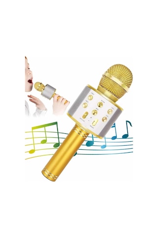 Karaoke Mikrofon Dahili Hoparlörlü Sd-usb-aux Girişli Bluetooth Hoparlör - 15000