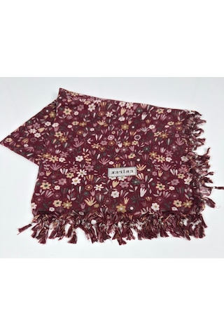 Eripek Sökme Boncuklu Tülbent 06569 Bordo-pembe