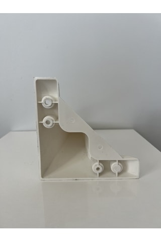 4 Adet Beyaz Lükens Mobilya Puf Ayağı Ayak Plastik