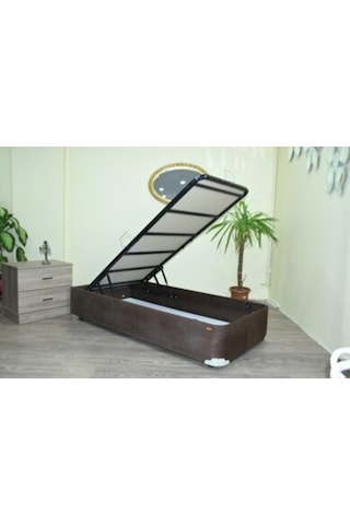 Bengimobilya Baza Tay Tüy Kahverengi Silin Kumaş Model Metal Çelik Fırın Boya