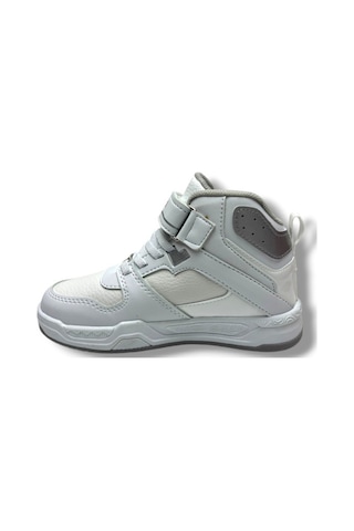 Ndrops 021-26 Deri Cırt Bantlı Çocuk Spor Bot 31-35 Beyaz