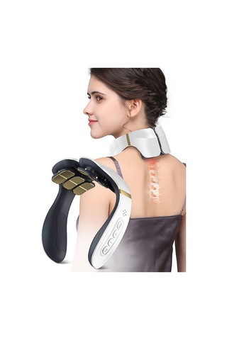 Lichen Akıllı Şarj Edilebilir Taşınabilir Servikal Alet Masajı Beyaz