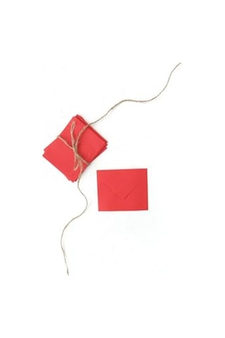 Minik Zarf, 7x9 Cm 25 Adet Kırmızı