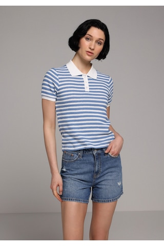 Colin's Colins Mom Fit Yüksel Bel Düz Kadın Mid İndigo Denim Jean Şort Cl1081451 Q1.v1 Dn45060