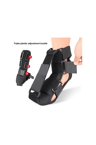 Moveevo Ayak Destek Ortezi Ayak Bileği Desteği Bölümler Halinde Ayarlanabilir Siyah S