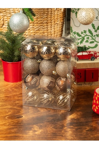 Kaemingk 24 Adet 60mm Yeni Yıl Yılbaşı Ağacı Süs Topları Seti 297815266 Arkadaş