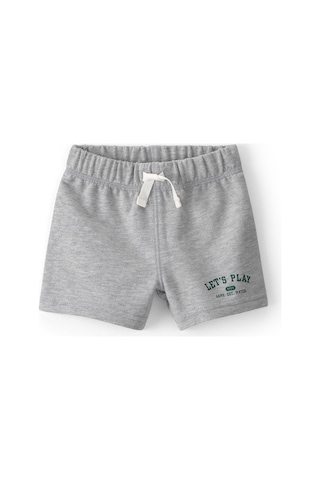 Erkek Bebek Body Şort Set 3 Ay-24 Ay Gri Gri