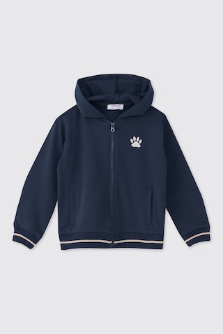 Panço Erkek Çocuk Fermuarlı Sweatshirt Haki Lacivert