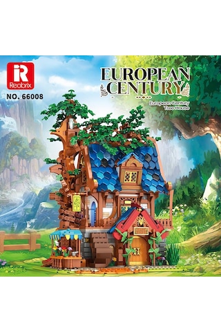Reobrix 66008 Ağaç Evi Yaratıcı Yapı Blok Seti Building Blocks Tree House - 2566 Parça