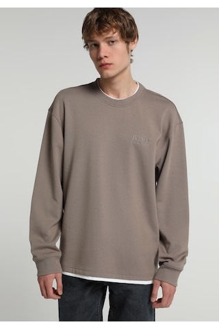Colin's Colins Regular Fit Yuvarlak Yaka Düz Erkek Kahverengi Sweatshirt Cl1082008 Q1.v2 Tpe Gri