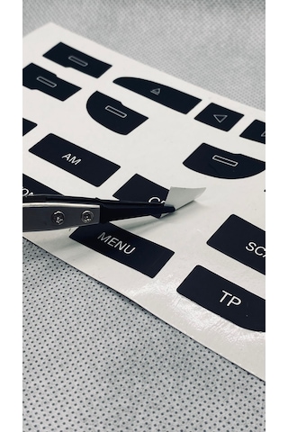 A3 S3 8p Uyumlu Radio Teyp Sticker Etiket Tamir Kiti 1 Adet