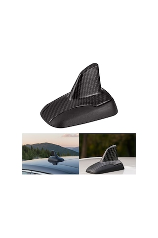 Karbon Fiber Desenli Oto Anten Süs Köpekbalığı Shark Araba Araç Dekoratif Süs Anteni Üniversal Ps-242