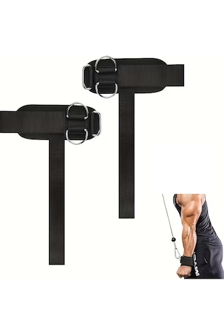 2 Adet Çekme Kuvveti Artırıcı Fitness Eldivenleri, Spor Bileklikleri, Kaymaz Tutuş, Siyah