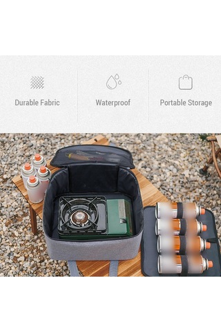 Sundick Piknik Çantası El Çantası Kamp Dış Mekan Çok Fonksiyonlu Gri