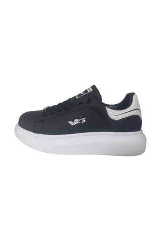 Wickers Unısex Siyah-beyaz Ortopedik Düz Taban Sneaker Spor Ayakkabı Siyah