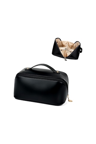 Dekohop Su Geçirmez Deri Makyaj Çantası