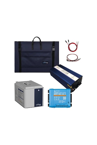 200w Marin Solar Paketi 200w Taşınabilir Panel 500w Ups İnverter 1.3kw Lityum Batarya