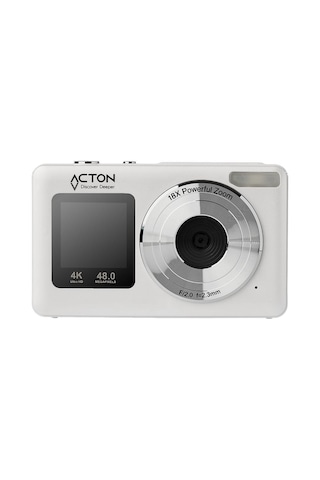 Acton Selfix Dijital Fotoğraf Makinesi Beyaz