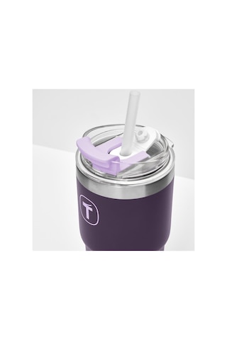 Big T Termos 630 Ml Böğürtlen Çift Duvarlı Pipetli Sızdırmaz Mor