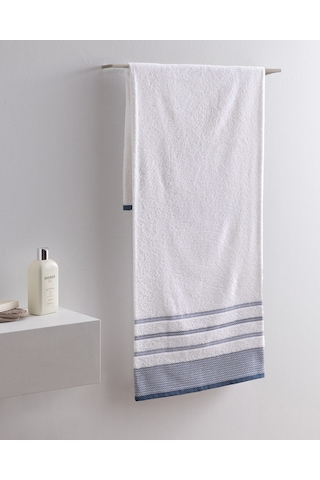 Madame Coco Luth Pamuklu Banyo Havlusu - Lacivert/mavi - 70x140 Cm 8684427297872 Çok Renkli