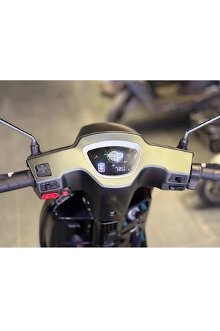 Motolüx Latte 6 Akülü Elektrikli Motosiklet Yeşil Renk Yeşil