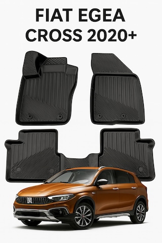Fiat Egea Cross Uyumlu 3d Oto Paspas Premium