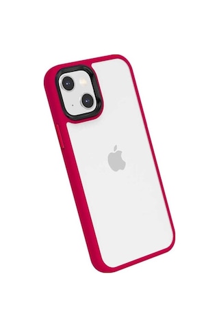 Apple Uyumlu iPhone 13 Kılıf Zore Cann Kapak Kırmızı