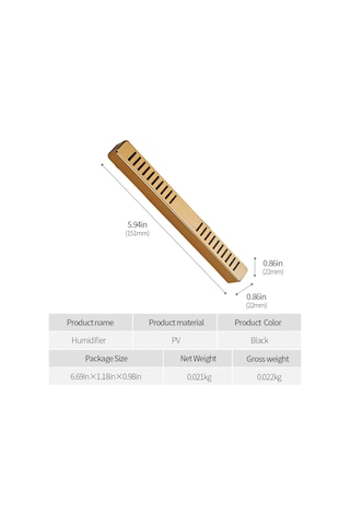 Cigarloong Puro Kutusu Nemlendirici Humidifier İnce Uzun Gold