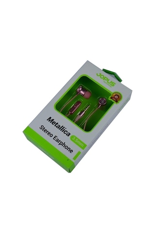Jopus Universal 3,5 Mikrofonlu Kulaklık Seti Pembe Metallica Jo-h1