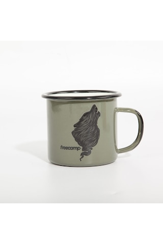Freecamp Campers Emaye Mug 350ml Yeşil Yeşil