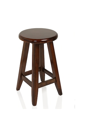 Yuvarlak Tabure Ceviz Renk 70 CM Yükseklik