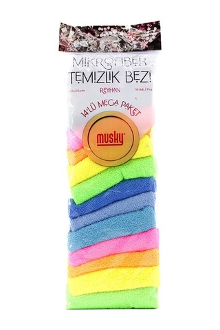 Musky Reyhan Mikrofiber Temizlik Bezi 30x30cm 14 Adet Diğer