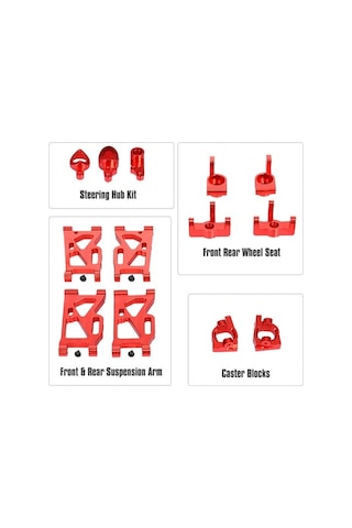 Pazly Yüksek Wltoys Ve Süspansiyon Seti Rc Performanslı İçin Geeroyoo Direksiyon Araba Alüminyum 144001 Ce