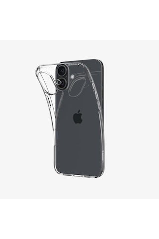 Spigen Apple Uyumlu iPhone 16 Plus İle Kılıf Crystal Flex Space Crystal Şeffaf