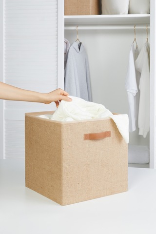 Ocean Home Textile Jüt Kutu 33 x 30 x 33 cm