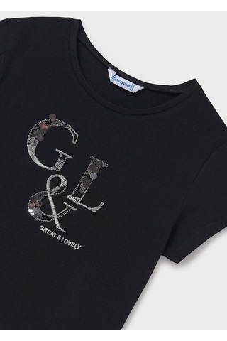 Mayoral Kız Çocuk T-shirt 854m Siyah