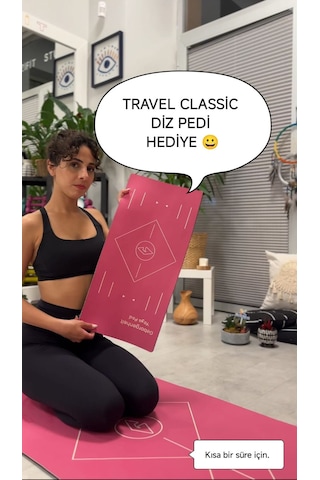 Geborgenheit Classic Seri Kauçuk Poliüretan Pilates Yoga Matı - Fuşya