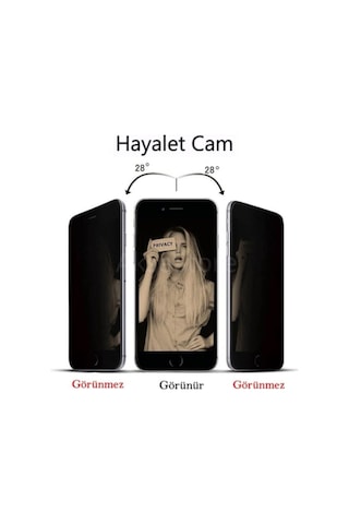 Poco X6 Pro Mat Hayalet Ekran Koruyucu Privacy Tam Kaplayan Kırılmaz Cam Seramik Ekran Koruyucu