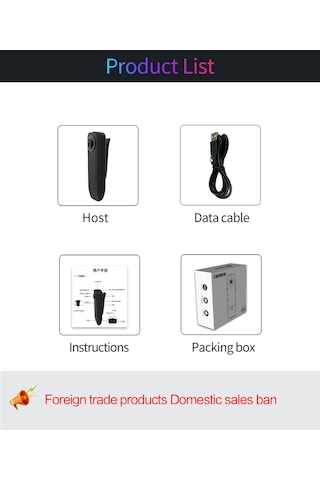 Samdoo A18 Siyah Taşınabilir Klip Kamera, 1080p Full Hd, Gecelik Görüş, Hareket Sensörlü, 6 Saat Sürekli Kayıt, Ofis/toplantı/günlük Kullanim İçin