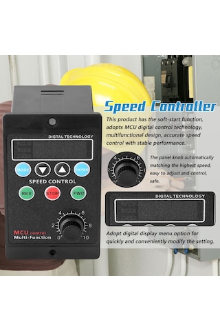 400w Ac220v Multifunctional Motor Speed Controller Motorspeed Regulator Controller Display Rate Target Value Settable