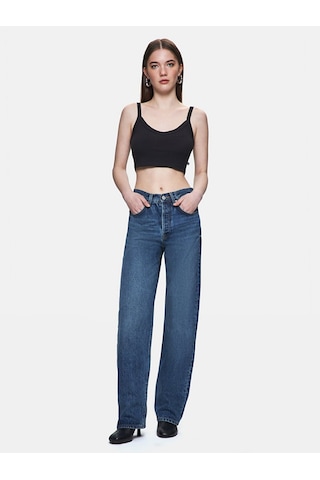 Ltb Vanetta Düz Paça Yüksek Bel Jean Pantolon 010095176315881 55948 Karışık Çok Renkli
